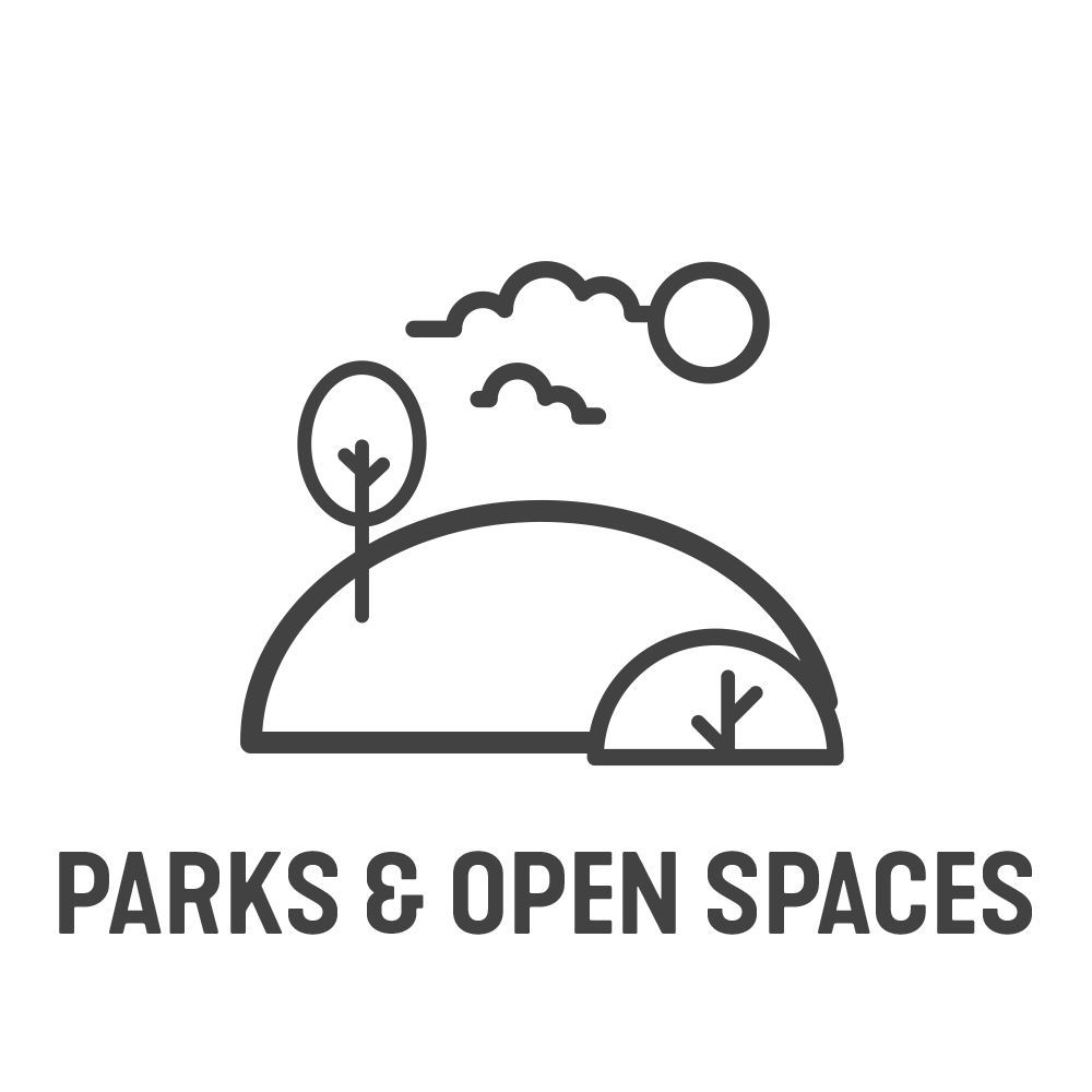 Parks Open Spaces Icon market