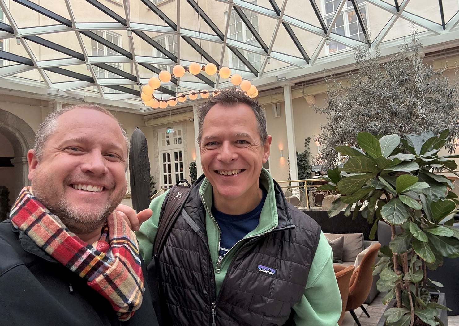 Photo of the author with a director for Denmark’s Ministry of Climate, Energy and Utilities