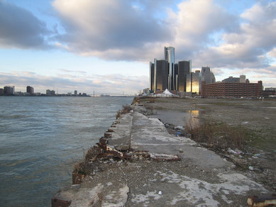 Detroit Riverfront Milliken State Park Site