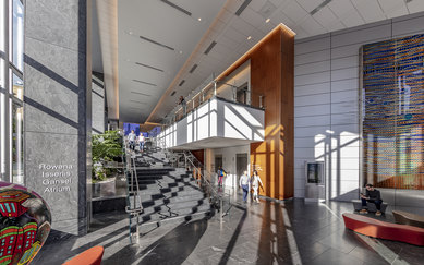 CPMC Van Ness Campus Hospital Lobby Interior SmithGroup