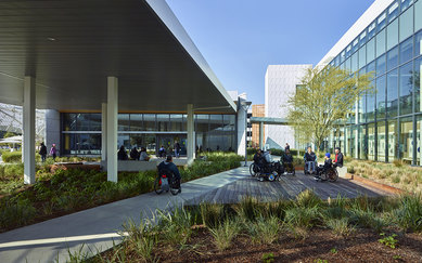 Rancho Los Amigos Outdoor Courtyard SmithGroup