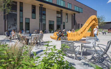 University of Colorado Denver Lola Rob Salazar Wellness Center Exterior Entrance Higher Education Architecture SmithGroup 