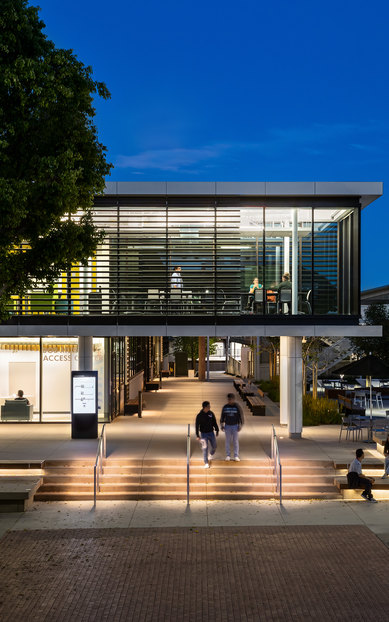 California State University Long Beach Exterior Entrance SmithGroup Los Angeles Higher Education Architecture