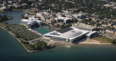 Northwestern University wave wall 6