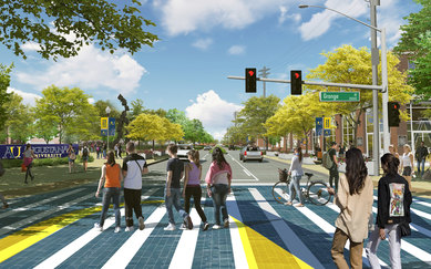 Augustana University Campus Plan Rendering Sioux Falls South Dakota SmithGroup Campus Planning HIgher Education