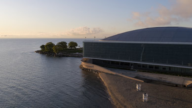 Northwestern University wave wall SmithGroup