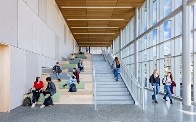 University of California Davis Teaching and Learning Center Interior Staircase