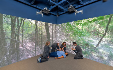 The University of North Texas Health Science Center at Fort Worth (HSC) Regional Simulation Center Interior 