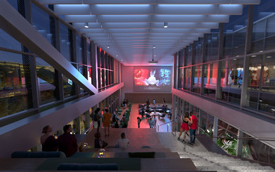 Michigan State University Multicultural interior rendering higher education architecture