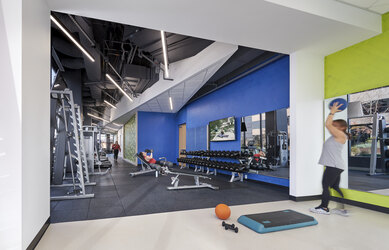 DEA Office Gym Interior Design Washington DC SmithGroup