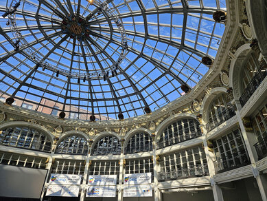 Interior photo of the redeveloped Dayton Arcade in Dayton, Ohio