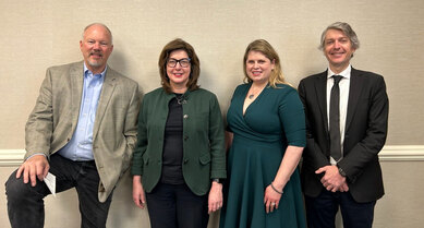 Photo of the four adaptive reuse panelists