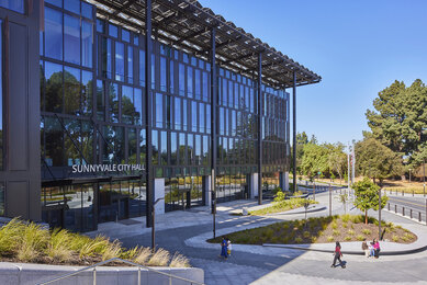 Photograph of Sunnyvale City Hall and Civic Center Campus