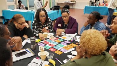 Photo of community engagement for Detroit's Joe Louis Greenway