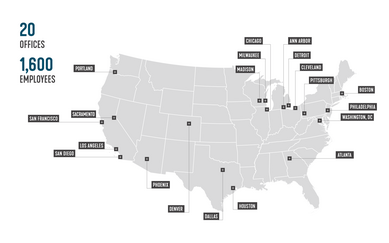 SmithGroup Locations Graphic