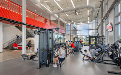 TAMU Victoria Wellness Recreation Interior