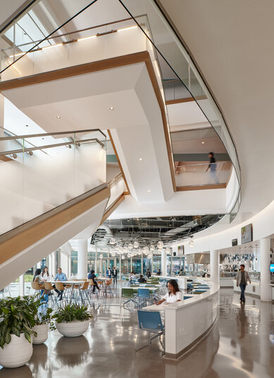 SchoolsFirst Headquarters Interior Atrium SmithGroup Architecture