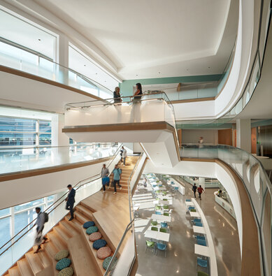 SchoolsFirst Headquarters Connecting Stair SmithGroup Architecture