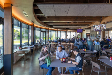 Northwestern University Luna's Pub, Kahn Pavilion and Cohen Lawn