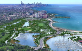 Chicago South Lakefront Plan Park District Lake Michigan Aerial Parks and Open Spaces Landscape Architecture SmithGroup