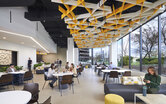 DEA Office Interiors Cafe Window Right Interior Design Washington DC SmithGroup