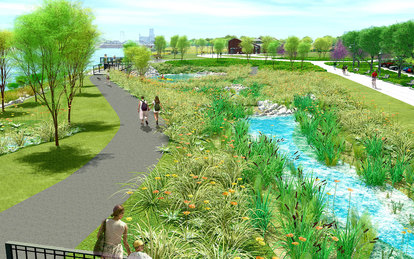 Construction starts for Toledo’s Middlegrounds Metropark, designed by SmithGroupJJR