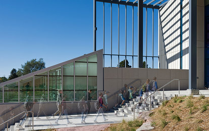 Augustana University Froiland Science Complex Technology Architecture Lab Planning Exterior Stairs Sioux Falls South Dakota SmithGroup