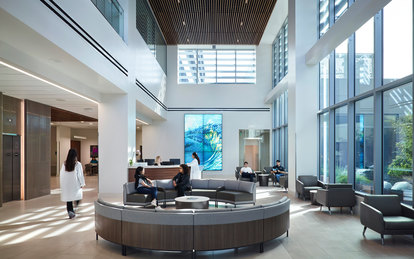 Sharp Healthcare Ocean View Tower Healthcare Architecture Hospital Interior Lobby San Diego SmithGroup
