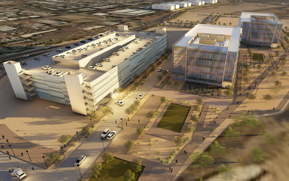 Tempe Biotech Master Plan SmithGroup Tempe Phoenix Arizona Bird's eye view