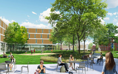 Augustana University Campus Plan Rendering Sioux Falls South Dakota SmithGroup Campus Planning HIgher Education