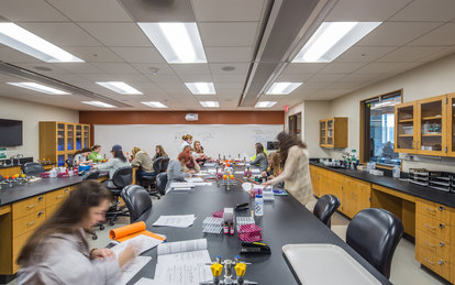 Ott Hall, Indiana Wesleyan University Higher Education SmithGroup Interiors Architecture Nursing