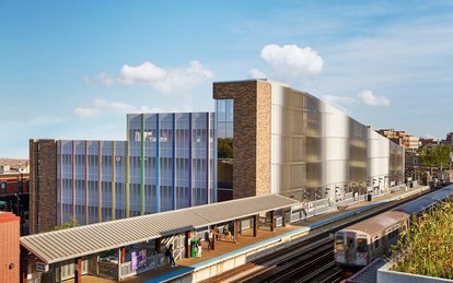 Advocate Aurora Health Illinois Masonic Medical Center Sheffield PT-OT (and Parking Garage) Exterior Architecture Health Medical Chicago Brown Line CTA