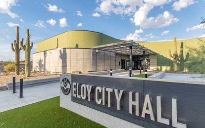 Eloy City Hall Exterior Architecture Arizona Eloy