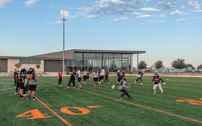 UNIVERSITY OF TEXAS OF THE PERMIAN BASIN D. KIRK EDWARDS FAMILY HUMAN PERFORMANCE CENTER Higher Education Architecture Dallas Texas Exterior