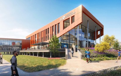 University of Houston Downtown Exterior rendering Texas