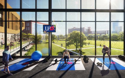 University of Houston Downtown Interior Rendering
