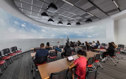 University of Victoria STEM Building Interior classroom architecture Houston Texas