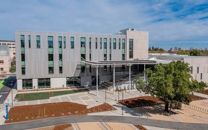 UC Davis Teaching Learning Center Exterior Aerial Architecture