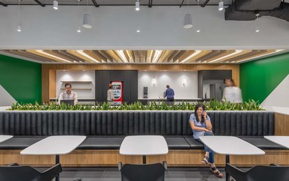 Wingstop Headquarters Interiors kitchen