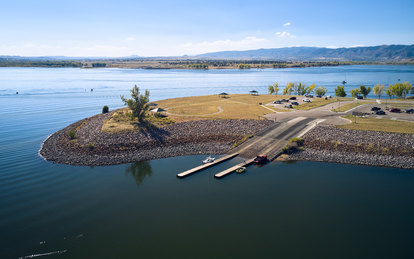 Chatfield Marina Aerial Waterfront Colorado