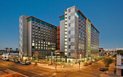 ASU Taylor PLace Higher education Student housing exterior Architecture