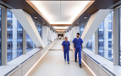 Northwestern Medicine Galter Floors 11 and 12 Health Architecture Interiors Chicago Illinois