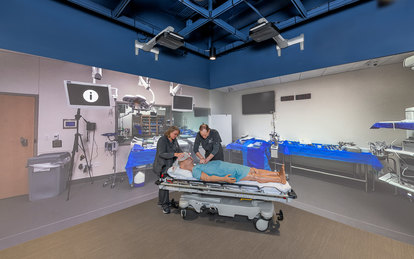 The University of North Texas Health Science Center at Fort Worth (HSC) Regional Simulation Center Interiors