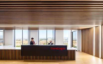 Corelogic Interior Front Desk Workplace Office Design