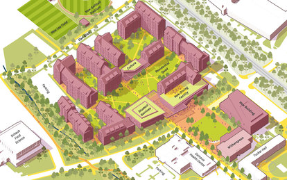 North Carolina State University Master Plan Diagram 