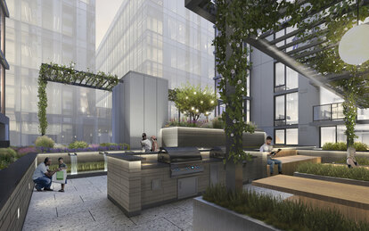 300 K Street Apartment Residential Roof Terrace Architecture Washington DC SmithGroup
