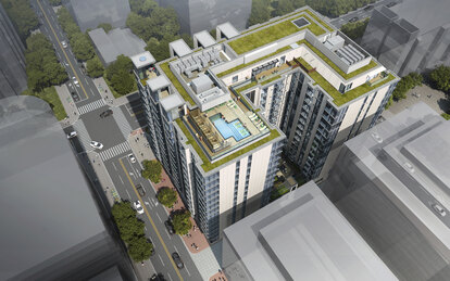 300 K Street Apartment Residential Birdseye Architecture Washington DC SmithGroup