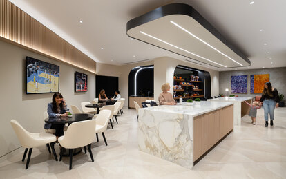 Sports Arena Family Center Kitchen Seating Commercial Interior Design SmithGroup