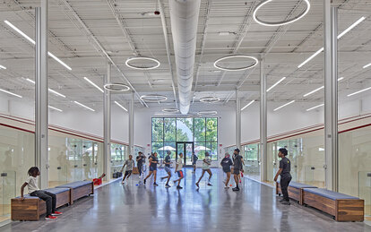 Interior Image of Racquet Up! Detroit Youth Athletic Facility