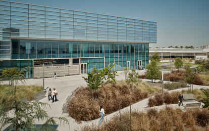 SchoolsFirst Headquarters Exterior Courtyard SmithGroup Architecture